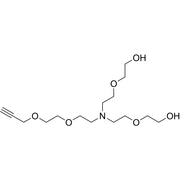 N-(Propargyl-PEG2)-N-bis(PEG1-alcohol) 2100306-62-3